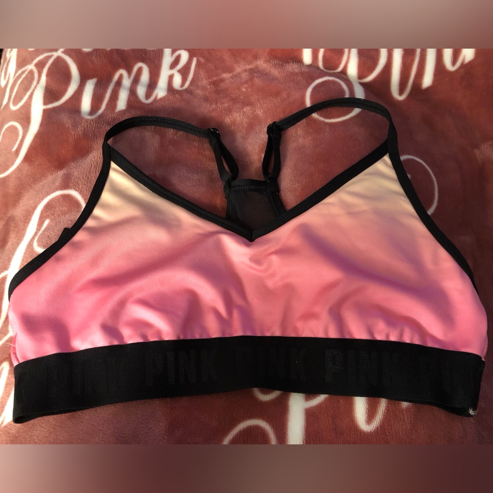 VS PINK SPORT Ultimate Lightly Lined Ombré Sports Bra